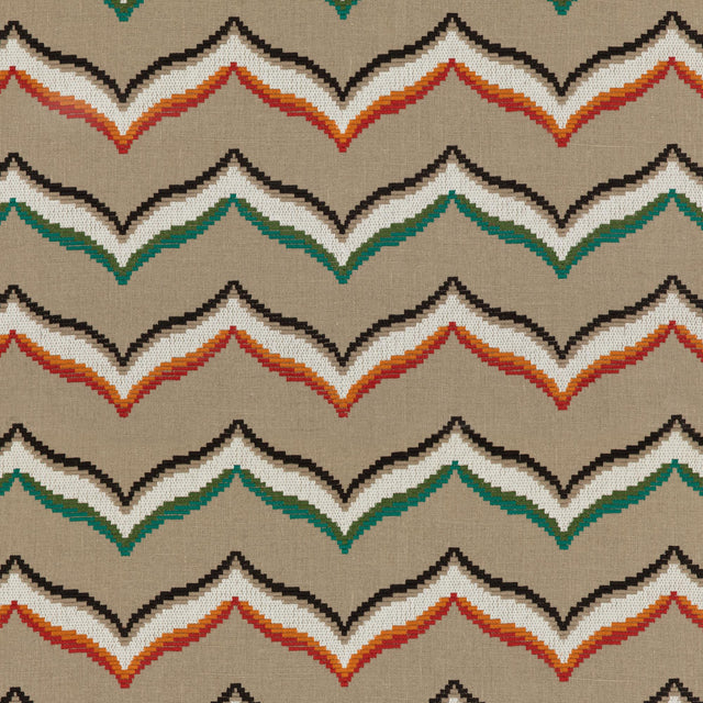 Baker Lifestyle SOMBRERO EMERALD/SPICE Fabric