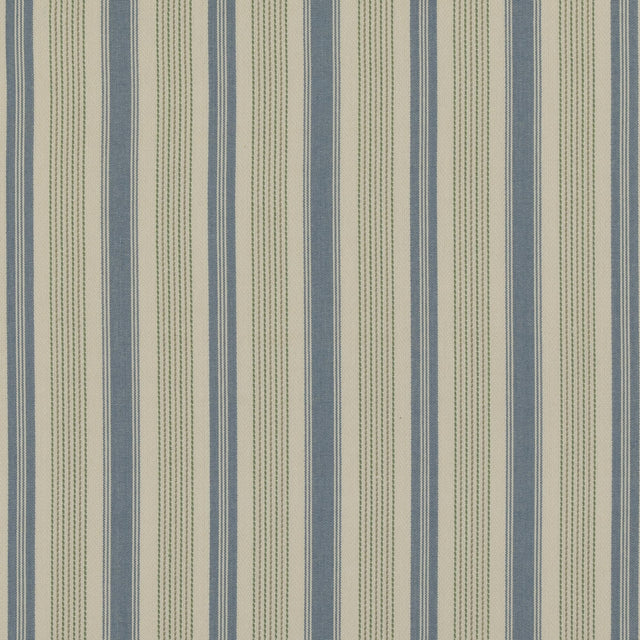 Baker Lifestyle PURBECK STRIPE BLUE/GREEN Fabric