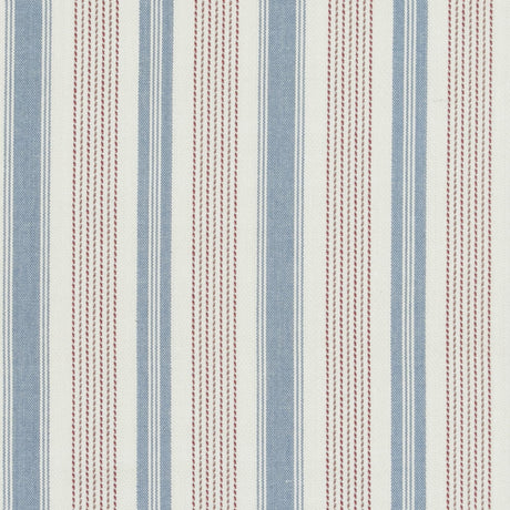 Baker Lifestyle PURBECK STRIPE RED/BLUE Fabric