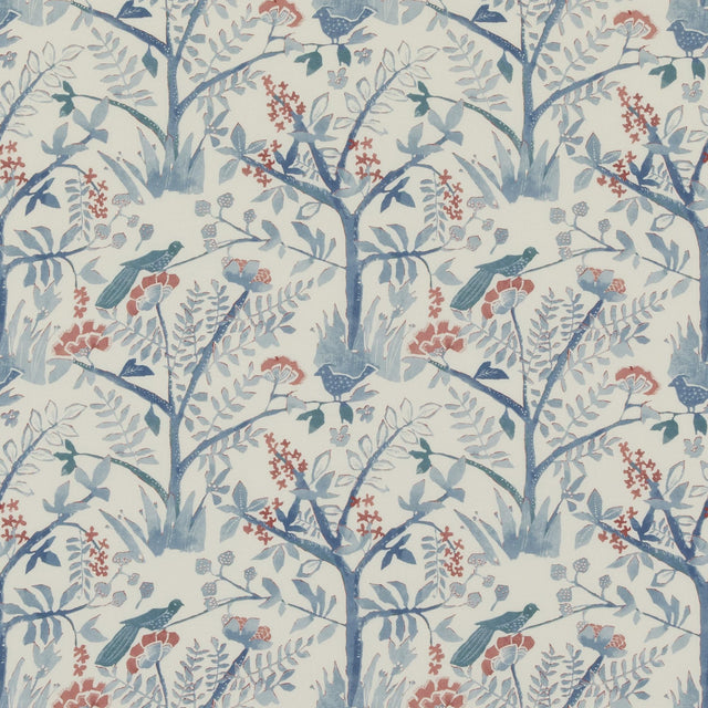 Baker Lifestyle LULWORTH BLUE/RED Fabric
