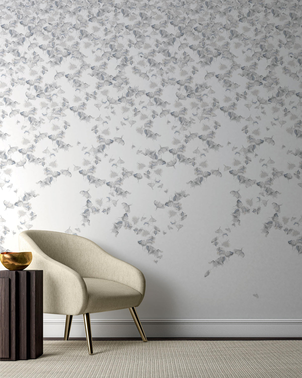 Kravet FALLING GINKGO WINTER Wallpaper