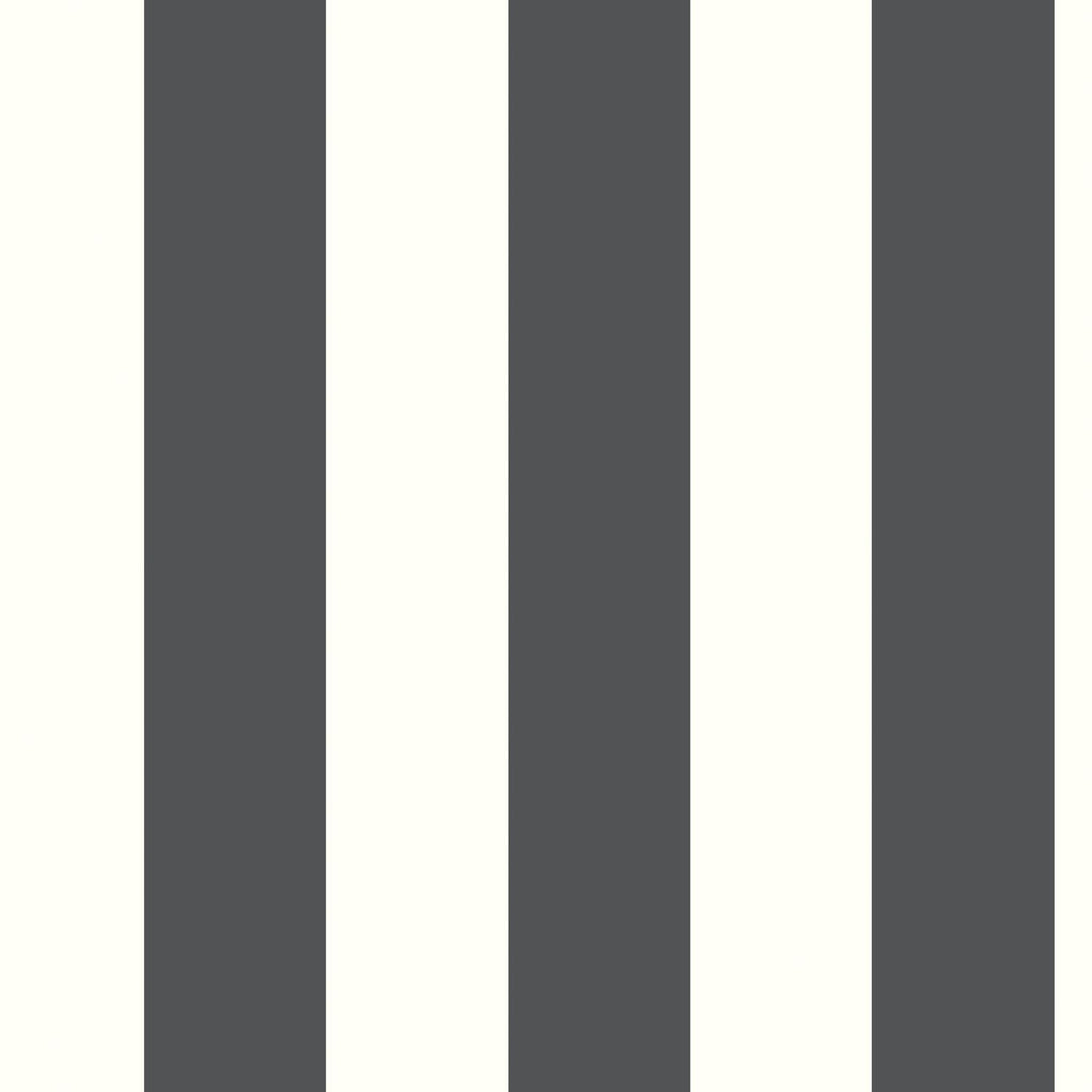 RoomMates Awning Stripe Peel & Stick black Wallpaper