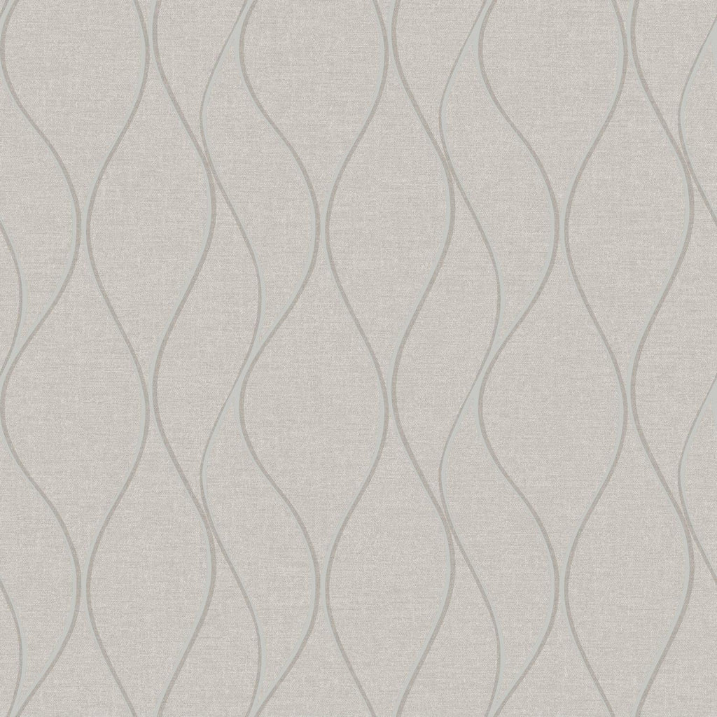 RoomMates Wave Ogee Peel & Stick beige Wallpaper