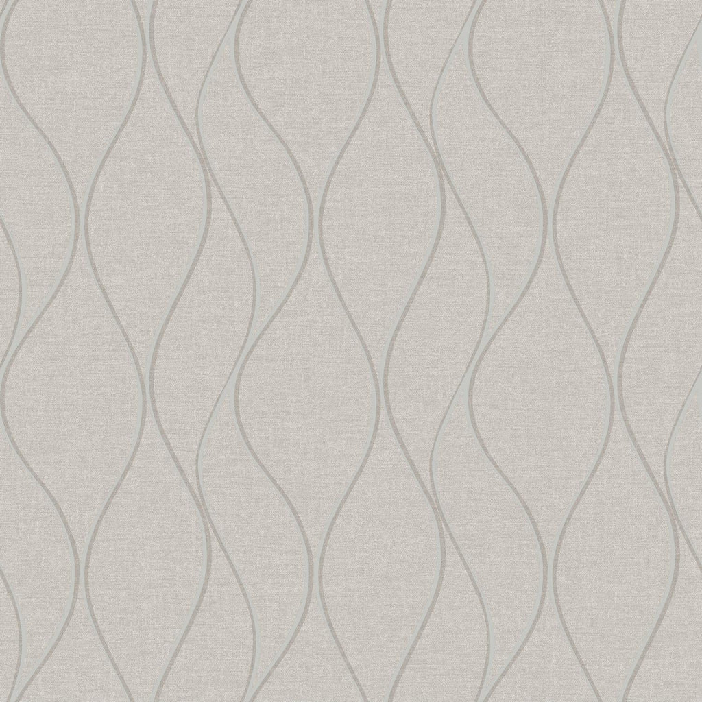 RoomMates Wave Ogee Peel & Stick beige Wallpaper