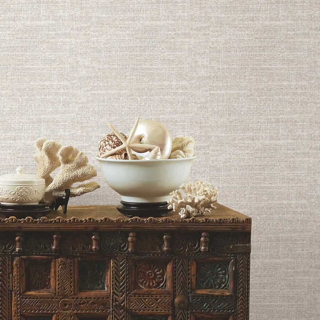 RoomMates Tweed Peel & Stick beige Wallpaper