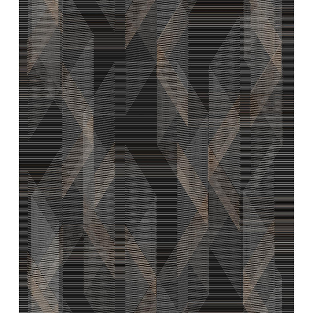 RoomMates Debonair Geometric Peel & Stick black Wallpaper
