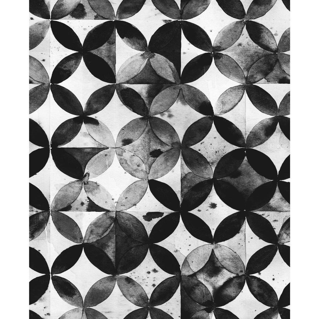 RoomMates Paul Brent Moroccan Tile Peel & Stick black Wallpaper