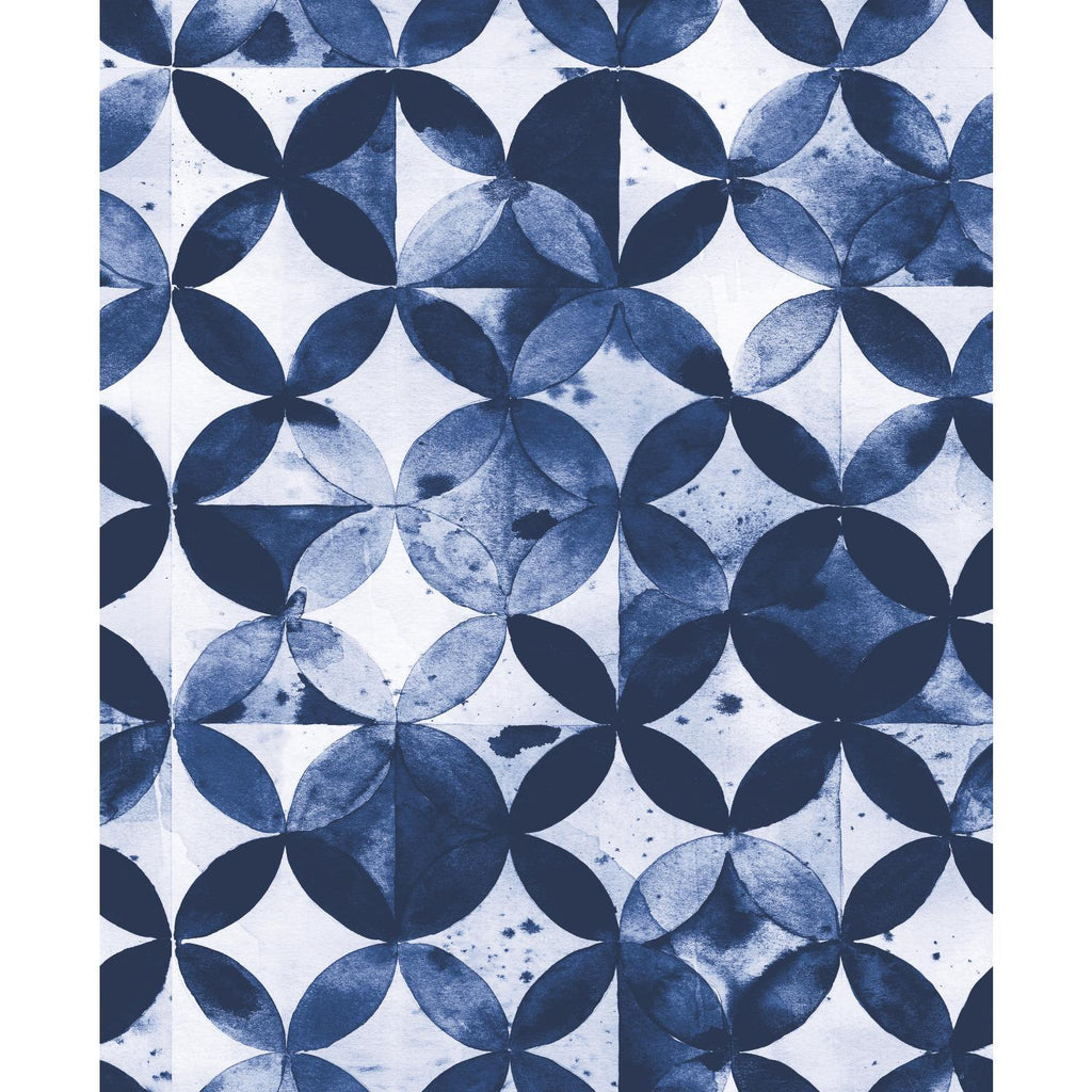 RoomMates Paul Brent Moroccan Tile Peel & Stick blue Wallpaper