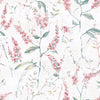Roommates Floral Sprig Peel & Stick Pink Wallpaper
