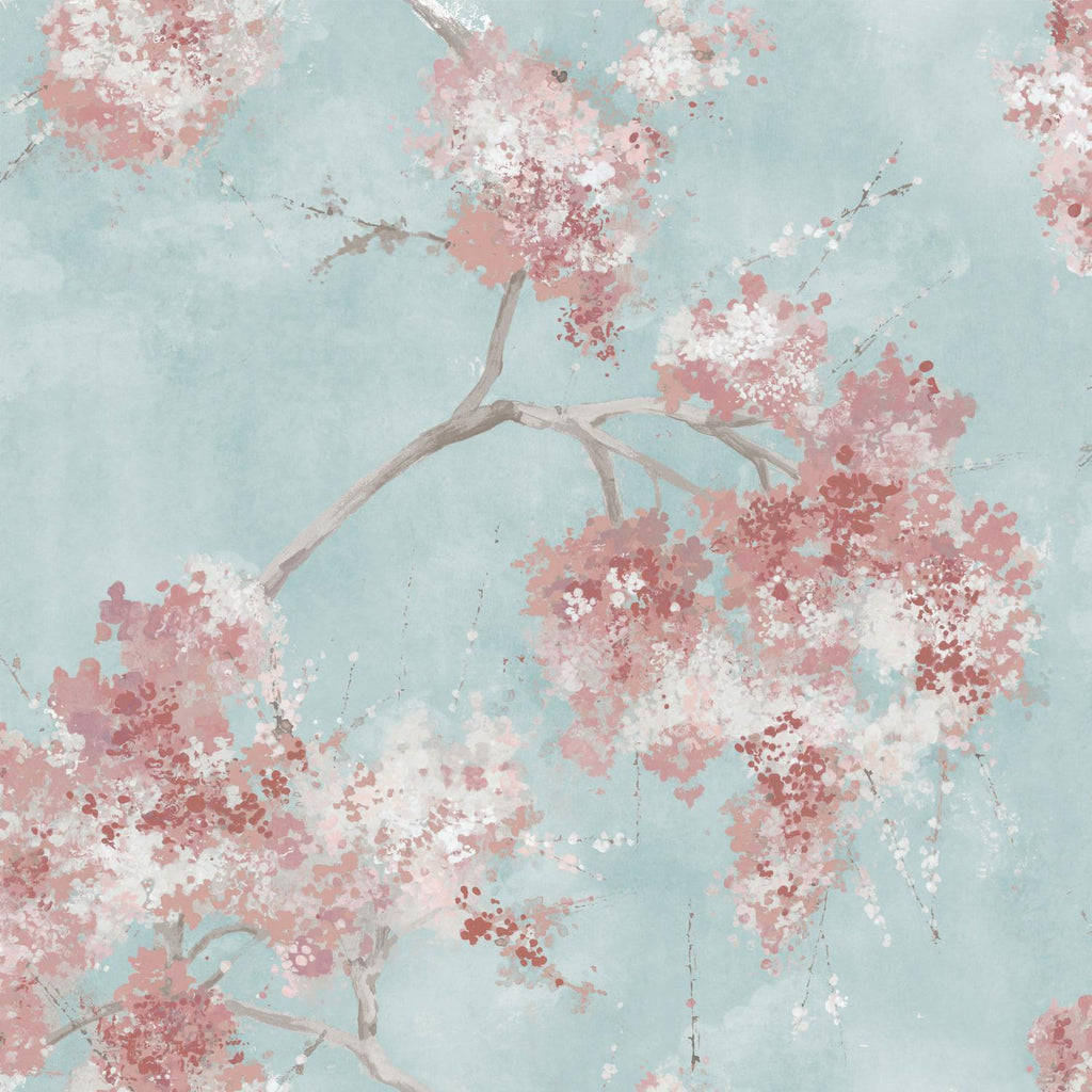 RoomMates Weeping Cherry Tree Blossom Peel & Stick pink Wallpaper