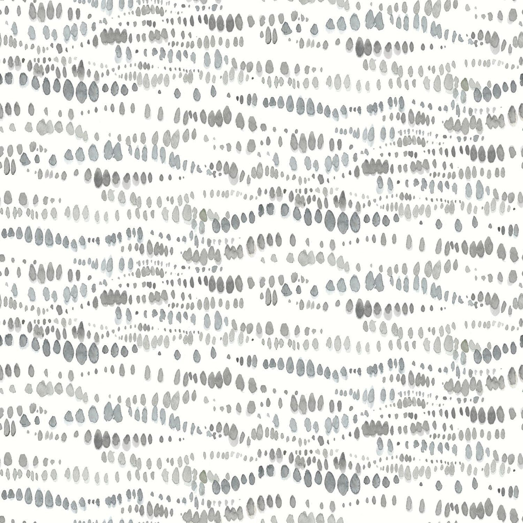 RoomMates Dotted Line Peel & Stick gray/white Wallpaper