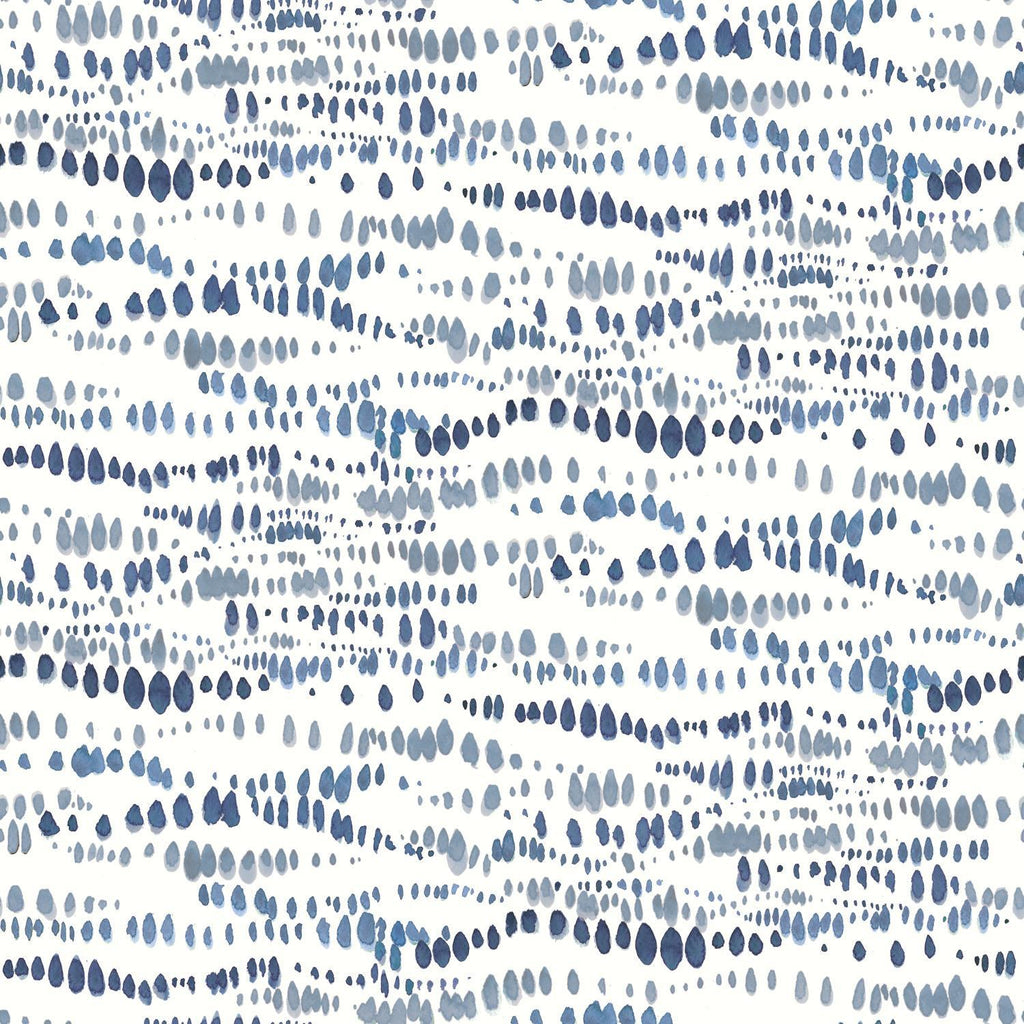 RoomMates Dotted Line Peel & Stick navy Wallpaper