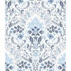 Roommates Persian Damask Peel And Stick Blue Wallpaper