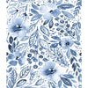 Roommates Clara Jean April Showers Peel & Stick Blue Wallpaper