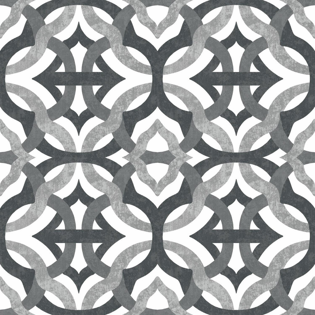 Waverly Tipton Peel & Stick gray Wallpaper