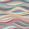 Roommates Mosaic Waves Peel & Stick Pink Wallpaper