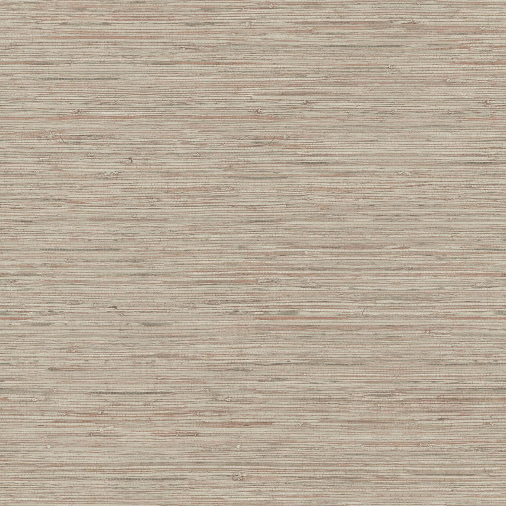 RoomMates Faux Grasscloth Peel & Stick pink/taupe Wallpaper