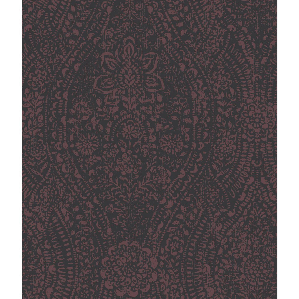 RoomMates Ornate Ogee Peel & Stick purple Wallpaper