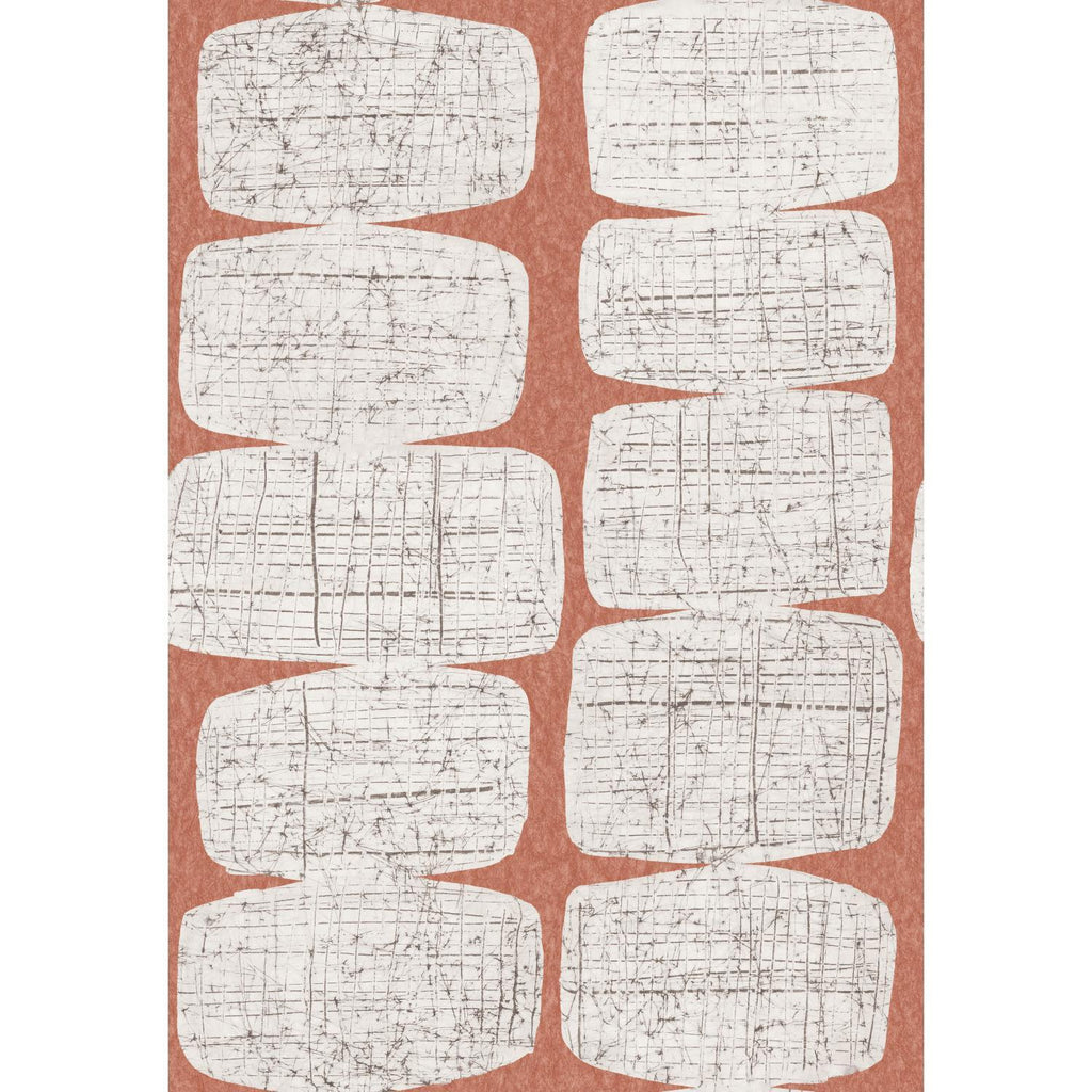 RoomMates Mid-Century Beads Peel & Stick orange Wallpaper