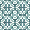 Waverly Tipton Peel And Stick Teal Wallpaper