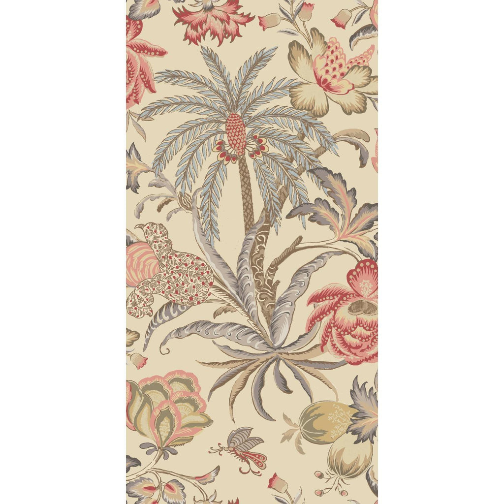 Waverly Exotic Curiosity Peel & Stick taupe Wallpaper