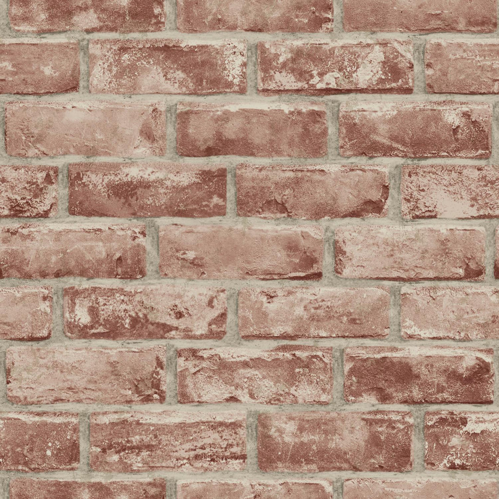RoomMates Brick Peel & Stick brown Wallpaper