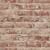 Roommates Brick Peel & Stick Brown Wallpaper