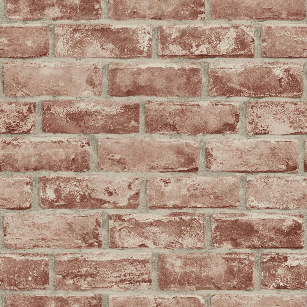 RoomMates Brick Peel & Stick brown/grey Wallpaper