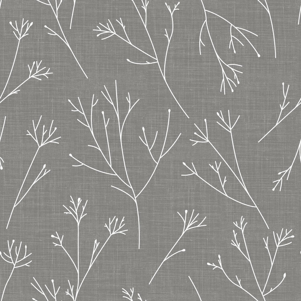 RoomMates Twigs Peel & Stick grey Wallpaper
