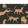 Roommates Cheetah Cheetah Peel & Stick Black Wallpaper