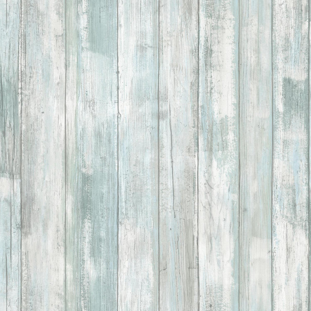 RoomMates Weathered Planks Peel & Stick blue Wallpaper