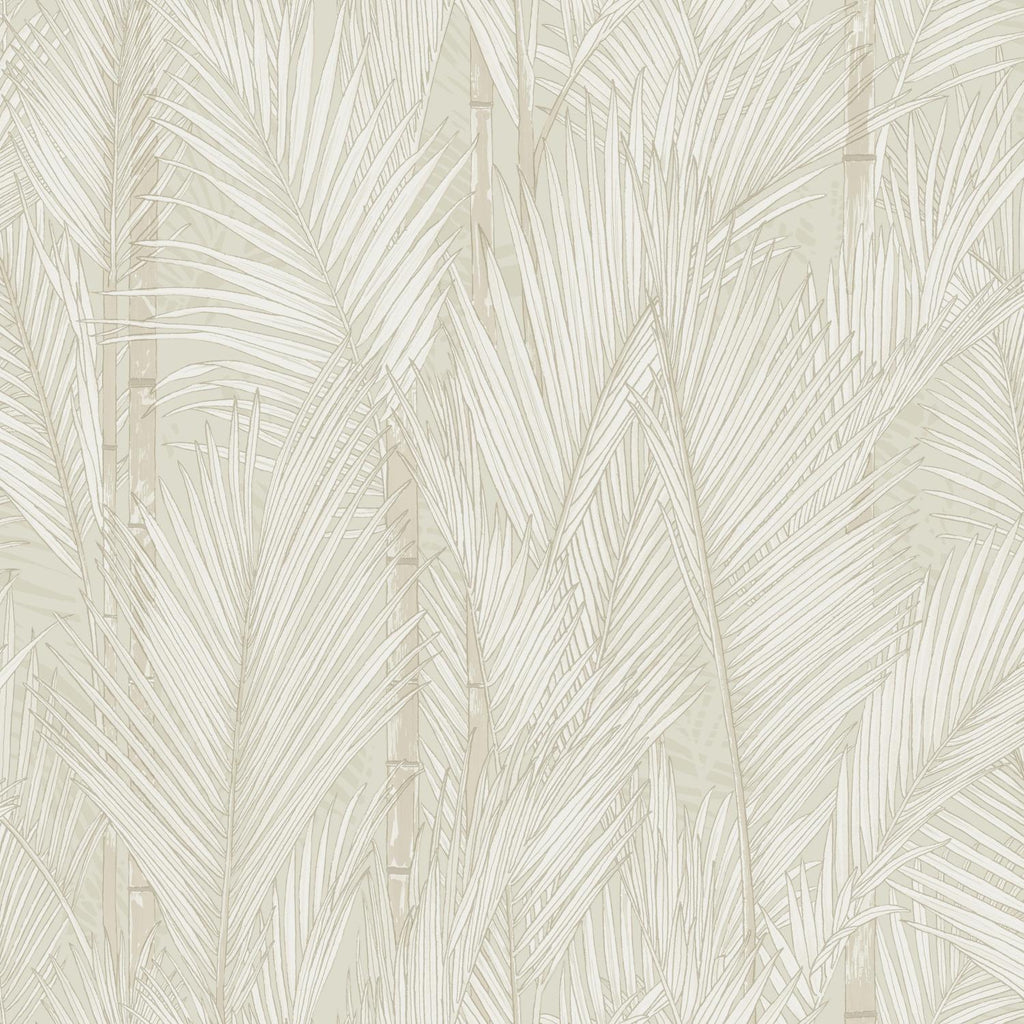 RoomMates Swaying Fronds Peel & Stick taupe Wallpaper