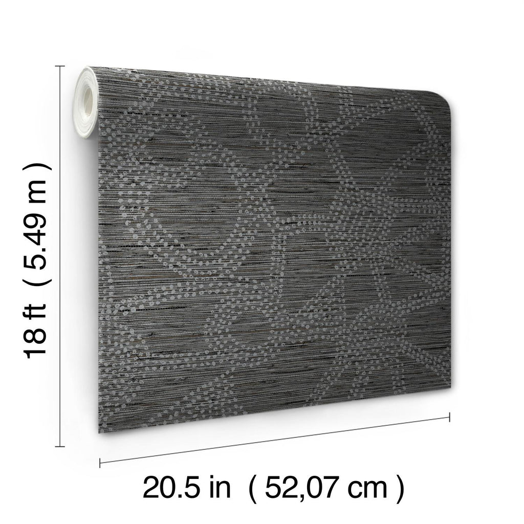 RoomMates Amhara Peel & Stick black/grey Wallpaper