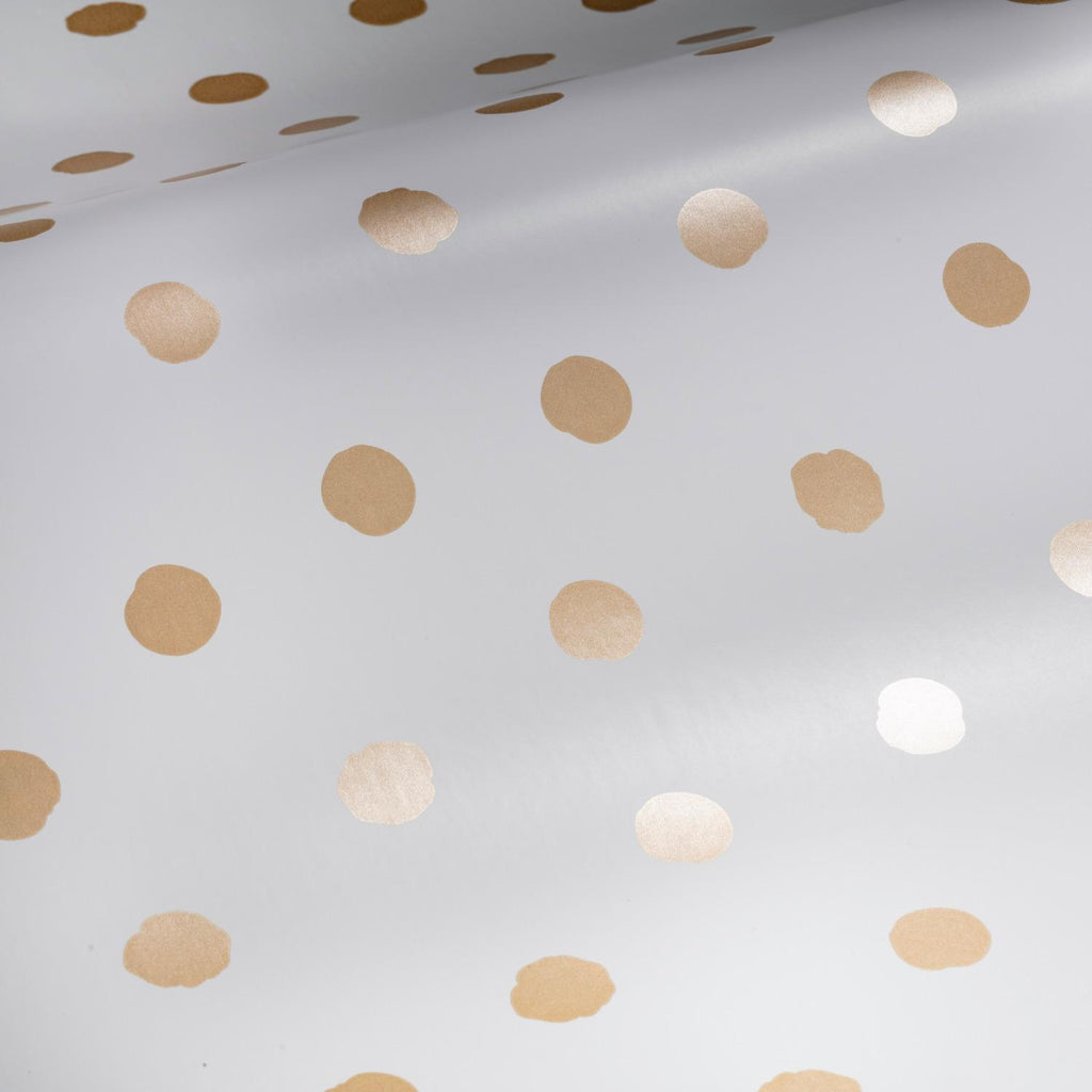 RoomMates Dot Peel & Stick gold Wallpaper