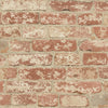 Roommates Stuccoed Brick Peel And Stick Red Wallpaper