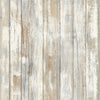 Roommates Distressed Wood Peel And Stick Neutral Wallpaper