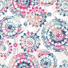 Roommates Bohemian Peel And Stick Pink/Blue Wallpaper