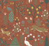 Rifle Paper Co. Menagerie Brown Wallpaper