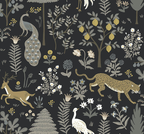 Rifle Paper Co. Menagerie Blue Wallpaper