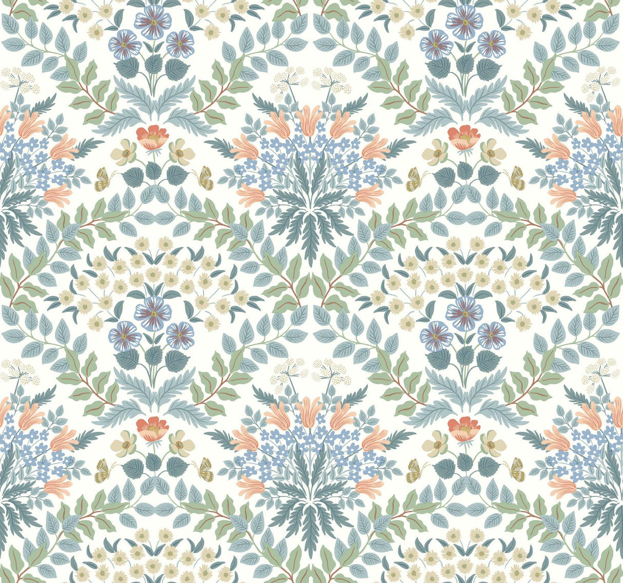 Rifle Paper Co. Bramble White Wallpaper