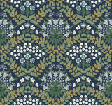 Rifle Paper Co. Bramble Navy Blue Wallpaper