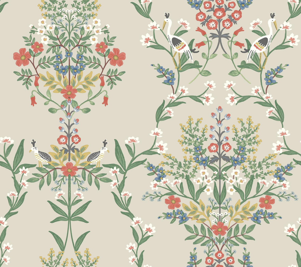 Rifle Paper Co. Luxembourg Beige/Red Wallpaper