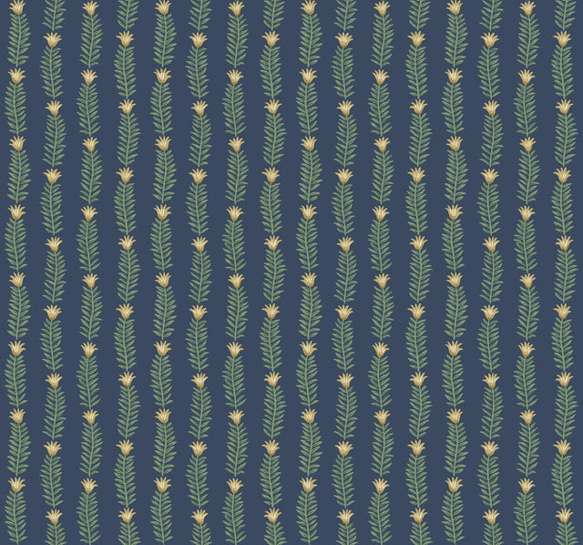 Rifle Paper Co. Eden Blue Wallpaper