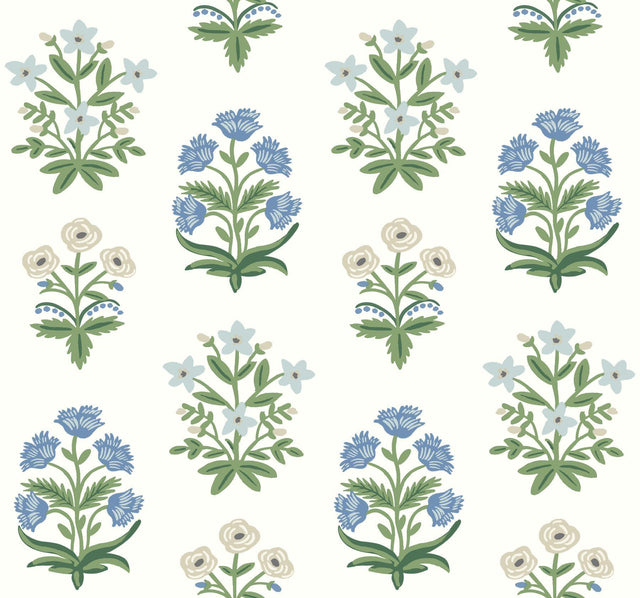 Rifle Paper Co. Mughal Rose White Wallpaper