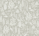 Rifle Paper Co. Menagerie Toile Black Wallpaper