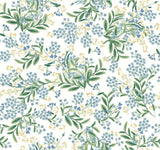 Rifle Paper Co. Cornflower White Wallpaper