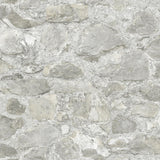 York Field Stone Gray Wallpaper