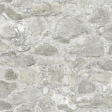 York Field Stone Gray Wallpaper