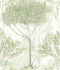 York Orchard White/Green Wallpaper