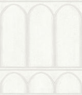 York Arches White/Pearl Wallpaper